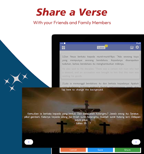 Screenshot of Indonesian English Bible