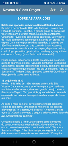 Novena de N Senhora das Graças Screen 2