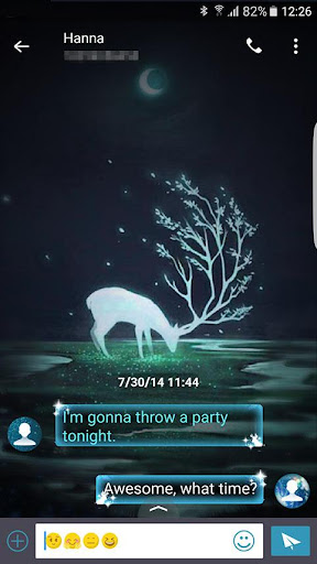 Screenshot of Elk forest Next SMS skin