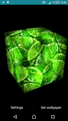 Juicy Cube Live Wallpaper Screen 2