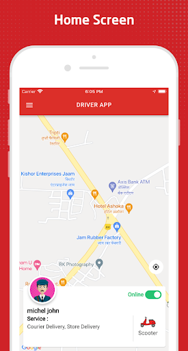 GoFood (PNG) Driver App Screen 2