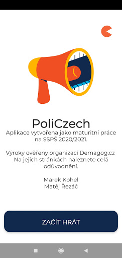 Android application PoliCzech screenshort