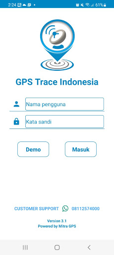 Android application GPS Trace Indonesia screenshort