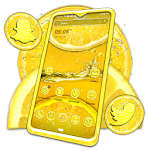 Cover Image of ดาวน์โหลด Yellow Lemon Theme Launcher  APK