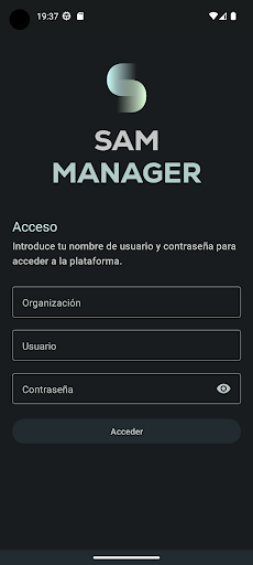 Android application SAM Manager screenshort