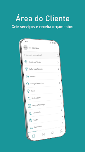 Android application SERV screenshort