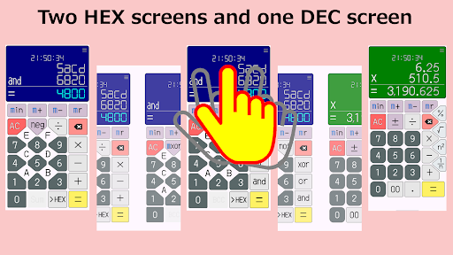 Calculator HEX Screen 3
