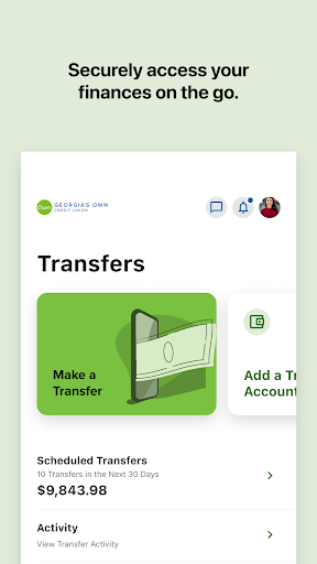 Georgias Own Mobile Banking Screen 2