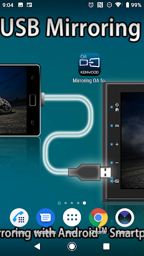Android application Mirroring OA for KENWOOD screenshort