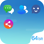 Cover Image of 下载 DualSpace Blue - 64Bit Support  APK