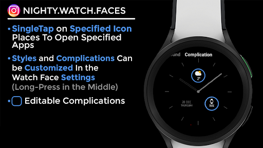 Betanight - watch face screenshot 16