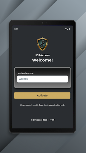 Android application IDPAccess - Onsite Attendance screenshort