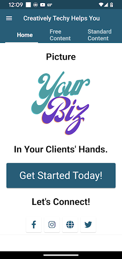Android application Creatively Techy screenshort