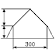 Calculation of mansard roof icon