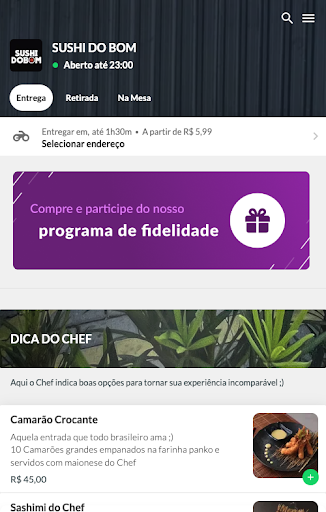 Android application Sushi do Bom screenshort