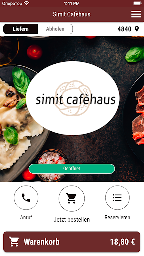Android application Simit Cafèhaus screenshort