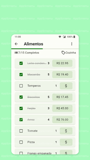 Lista de Compras - CartCheck Screen 2