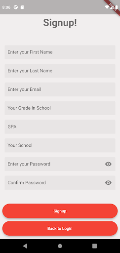 CollegeCore Screen 2