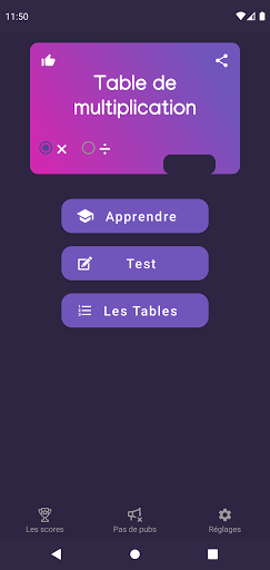 Aperçu de l'application