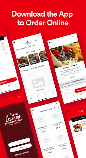 Android application Lebanon Restaurant & Cafe screenshort