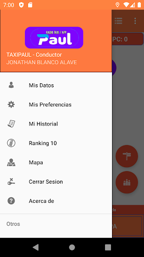 TAXI PAUL - CONDUCTOR