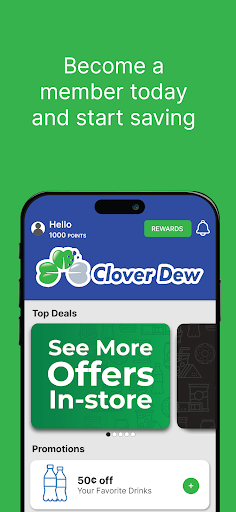 Android application Clover Dew screenshort