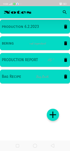 Android application SmartNoteApp screenshort