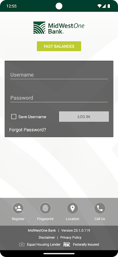 Android application MidWestOne Bank screenshort