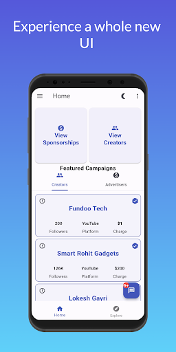 Sponso - Creator Sponsorships Screen 3