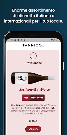 Android application Tannico – Attività Commerciali screenshort