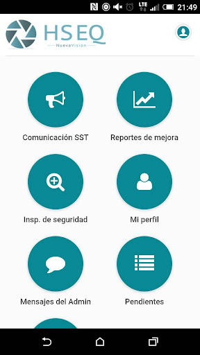 Android application HSEQ Nueva Visión screenshort