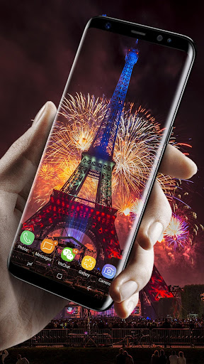 Android application New Year Eiffel Fireworks Live screenshort
