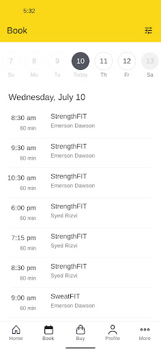 ReformFIT Screen 2