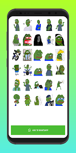 Pepe Funny Stickers -WASticker