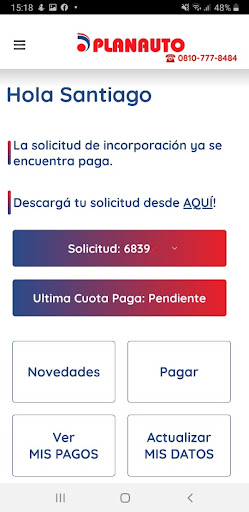 Android application Agencia Virtual Planauto screenshort