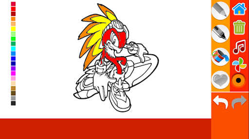 Soni Blue Hedgehog coloring book