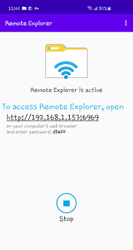 Remote Explorer Screen 2