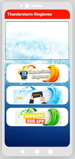 Android application Thunderstorm Ringtones screenshort