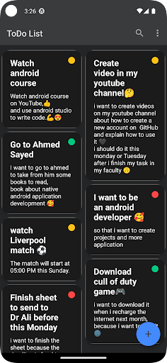 ToDo Screen 3