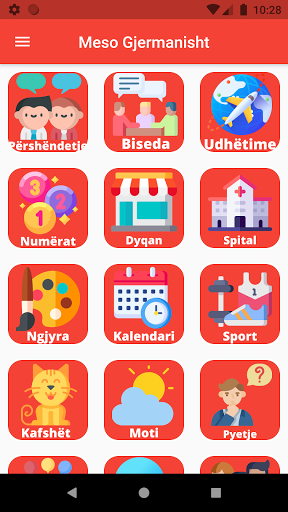 Android application Meso Gjermanisht Shqip screenshort
