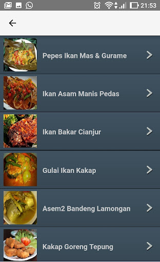 Resep Masakan Ikan Nusantara Screenshot 2 - AppWisp.com