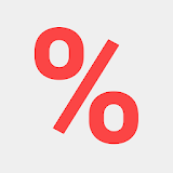Discount and tax percentage ca icon