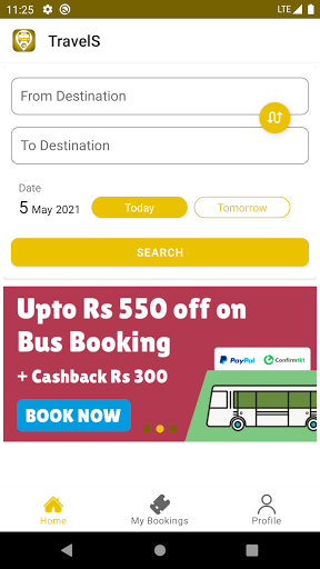 TravelS | Online Bus Ticket Bo Screen 2