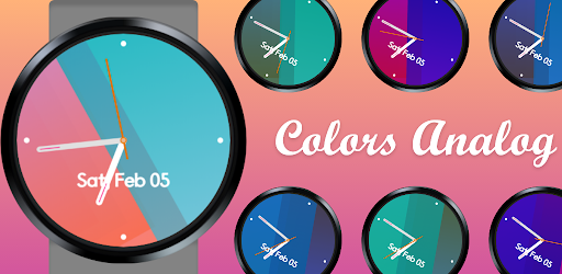 Android application Colors Analog Watch Face screenshort