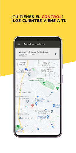 Android application Rucostcar conductor screenshort