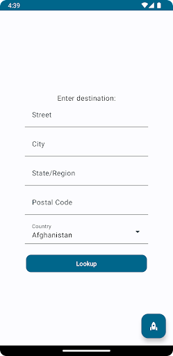 Android application GPSLookup screenshort