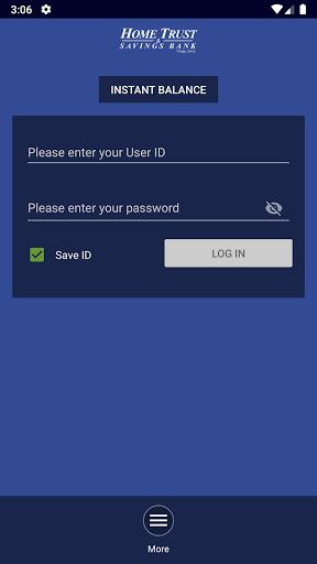 HTSB Mobile Banking Screen 2
