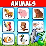 Cover Image of Descargar Sonidos de animal. Aprende nombres de animales para niños.  APK