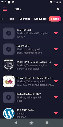 Android application 98.7 FM Radio Online App screenshort