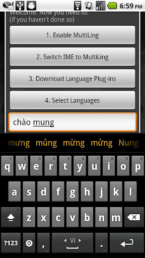 Vietnamese Keyboard Plugin Screen 2